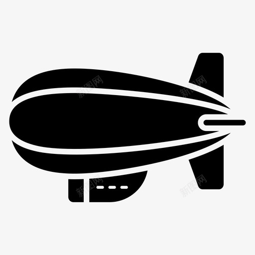 飞艇冒险飞机svg_新图网 https://ixintu.com 飞艇 冒险 飞机 热气球 一套 运输 固体 图标