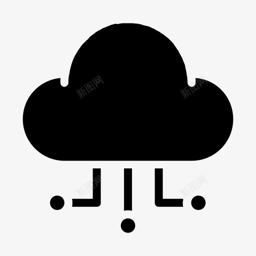 云系统web托管图示符svg_新图网 https://ixintu.com 系统 托管 图示