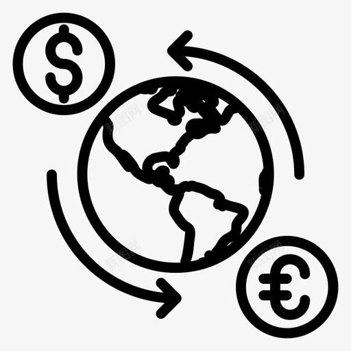 货币兑换美元兑换外汇兑换svg_新图网 https://ixintu.com 兑换 货币 外汇 美元 金融 营销 银行 行行 矢量 矢量图 图标