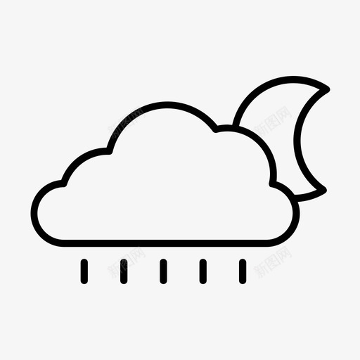 多变云月svg_新图网 https://ixintu.com 多变 月雨 天气
