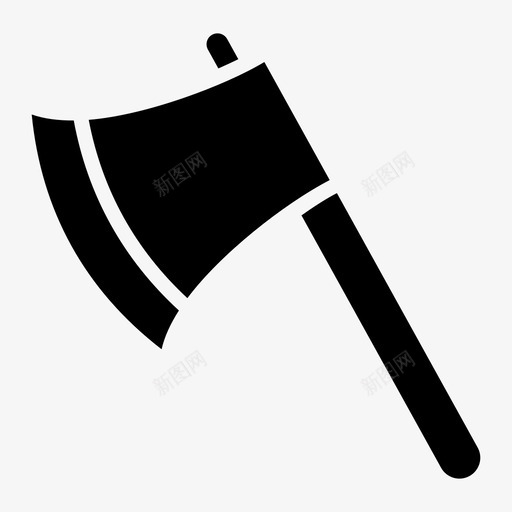 斧头切割工具园艺工具svg_新图网 https://ixintu.com 工具 切割 斧头 园艺 木材 工作 旅行 假日 字形 矢量 矢量图