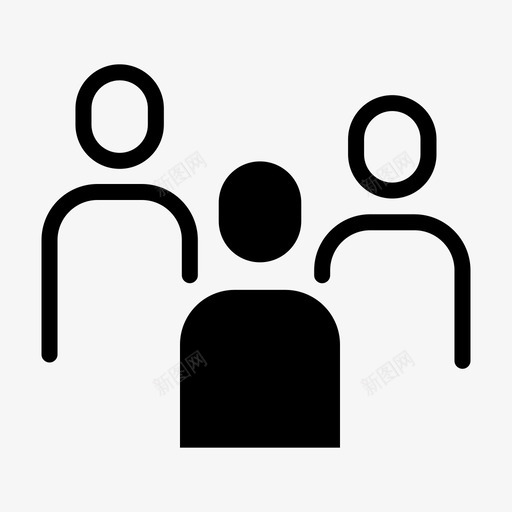 社区朋友群svg_新图网 https://ixintu.com 社区 朋友 群人 用户 杂项