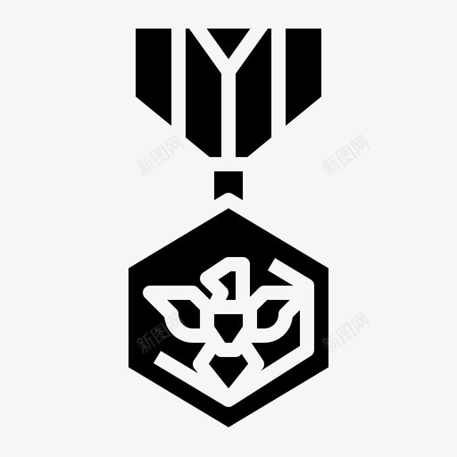勋章徽章精英svg_新图网 https://ixintu.com 军事 勋章 徽章 精英 军衔 实体 实体图 图标