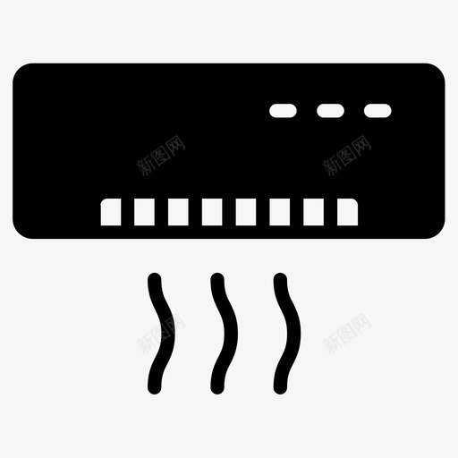 空调风冷数字制冷svg_新图网 https://ixintu.com 空调 风冷 数字 制冷