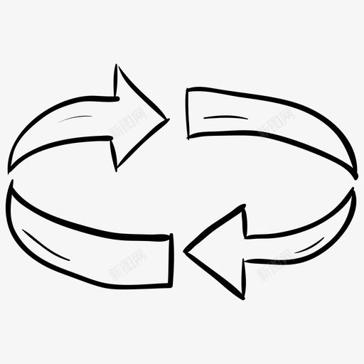 圆箭头顺时针重新启动svg_新图网 https://ixintu.com 箭头 矢量图 矢量 培训 学习 电子学 电子 教育 分段 旋转 刷新