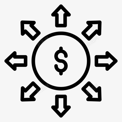货币流出资本流出现金流svg_新图网 https://ixintu.com 货币 流出 货币流 现金流 资本 现金 轮换 集合 金融 营销 银行