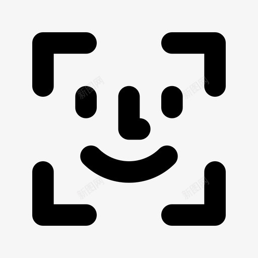 人脸识别生物识别人脸扫描svg_新图网 https://ixintu.com 人脸 识别 生物识别 扫描 智能 手机 图标