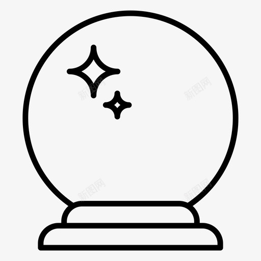 魔术球预测财富球svg_新图网 https://ixintu.com 魔术 预测 财富 玻璃 事件 娱乐 线图 图标
