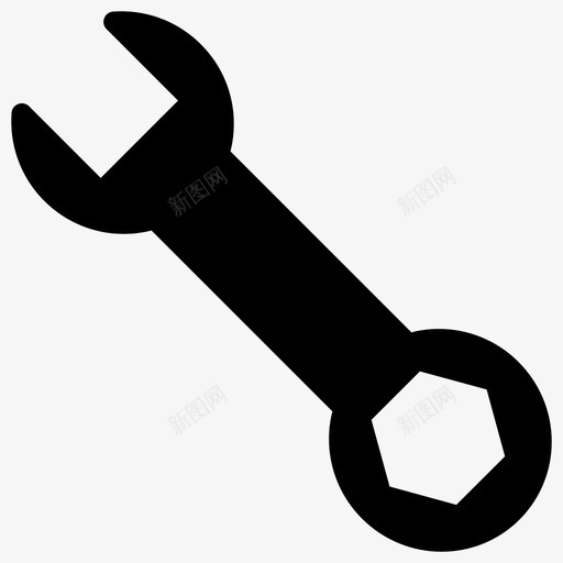 扳手勤杂工修理设备svg_新图网 https://ixintu.com 扳手 工具 勤杂工 修理 设备 建筑 图标