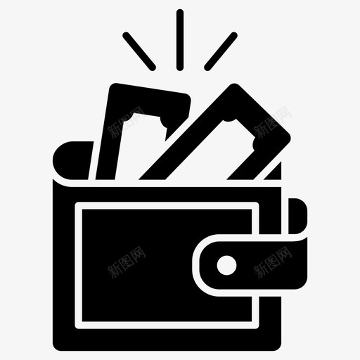 钱包数字钱包钱夹svg_新图网 https://ixintu.com 钱包 数字 钱夹 彩色 轮廓 图标 字形 收集