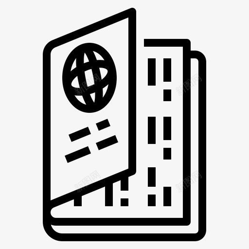 护照公民身份svg_新图网 https://ixintu.com 护照 公民 身份 国际旅游 旅游 轮廓 图标