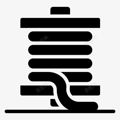 灯丝卷绕电缆线轴svg_新图网 https://ixintu.com 线轴 灯丝 卷绕 电缆 一套 印刷 字形 矢量 矢量图 图标
