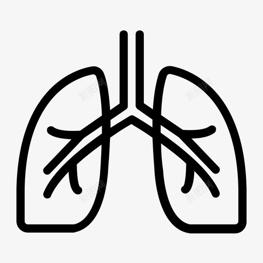 肺脏学医学svg_新图网 https://ixintu.com 肺脏 学医 医学