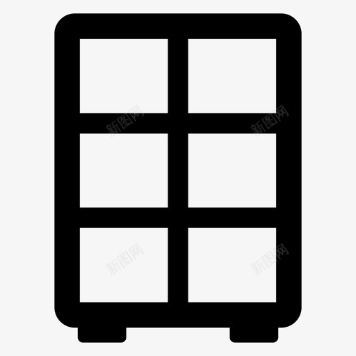 展示架办公室橱柜svg_新图网 https://ixintu.com 展示架 办公室 橱柜 抽屉 文件柜 家具 家居装饰 图标