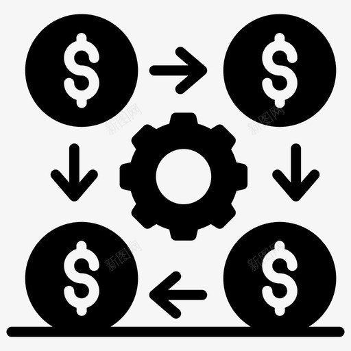 财务管理业务管理资金管理svg_新图网 https://ixintu.com 财务管理 资金 管理 业务管理 现金 管理会计 财务 字形 矢量 矢量图 图标