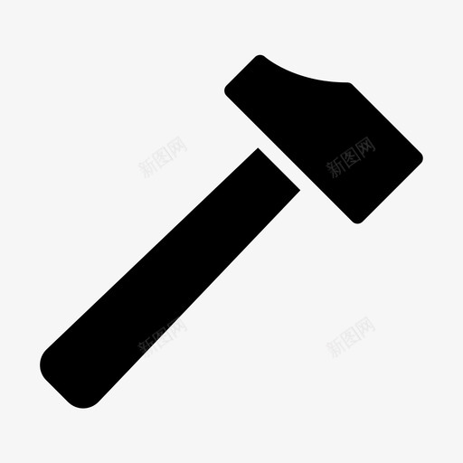 锤子细木工工具svg_新图网 https://ixintu.com 锤子 细木工 工具 杂项 实心
