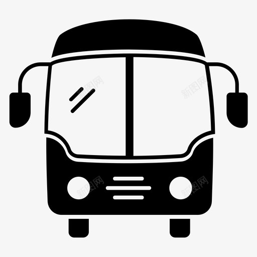 旅游巴士长途汽车校车svg_新图网 https://ixintu.com 旅游 巴士 长途汽车 校车 交通工具 公共 空间 符号