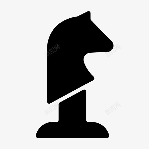 国际象棋象形游戏svg_新图网 https://ixintu.com 国际象棋 象形 游戏 马骑士 骑士 策略