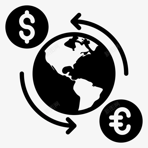 货币兑换美元兑换外汇兑换svg_新图网 https://ixintu.com 兑换 货币 外汇 美元 金融 商业 银行 图示 矢量 矢量图 图标