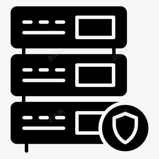 数据安全数据保护安全服务器svg_新图网 https://ixintu.com 安全 数据 服务器 保护 安全服 系统 一组 技术 硬件 图示 矢量