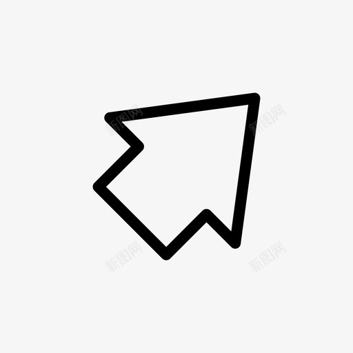 右上箭头箭头符号002行svg_新图网 https://ixintu.com 右上 箭头 符号