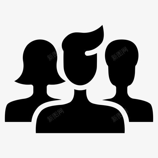 朋友社区群svg_新图网 https://ixintu.com 朋友 社区 用户 杂项 固体