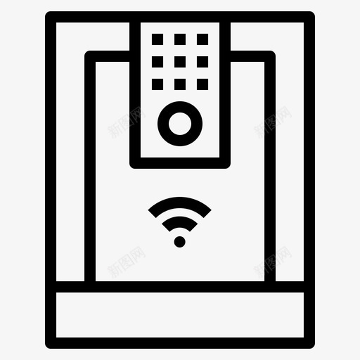 保险箱锁防盗svg_新图网 https://ixintu.com 保险箱 防盗 智能家居 轮廓 图标