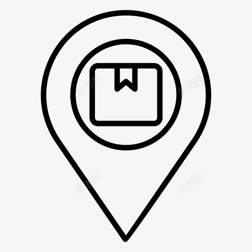 送货地址送货地点gpssvg_新图网 https://ixintu.com 送货 地址 地点 一组 物流 路线 矢量 矢量图 图标