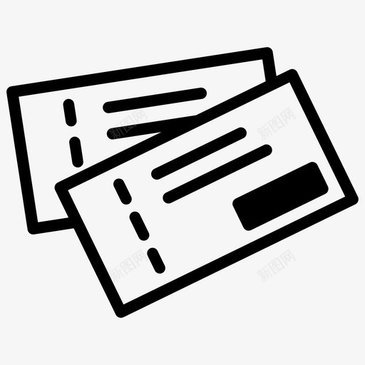门票优惠券杂项014双svg_新图网 https://ixintu.com 门票 优惠券 杂项