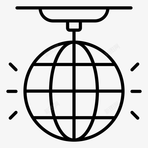 迪斯科舞会舞蹈舞会迪斯科灯光svg_新图网 https://ixintu.com 迪斯科 舞会 灯光 舞蹈 果戈 派对 活动 娱乐 线路 图标