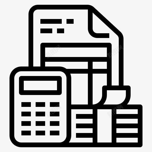 预算余额钞票svg_新图网 https://ixintu.com 预算 余额 钞票 计算器 表格 公司 大纲 图标