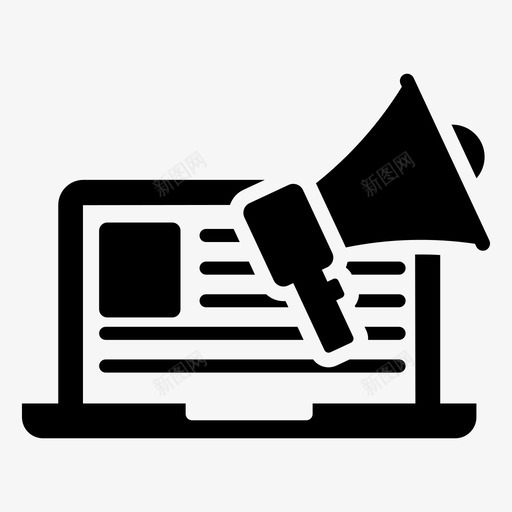 数字营销广告网络营销svg_新图网 https://ixintu.com 数字 营销 广告 网络营销 宣传 商业 图标 收集