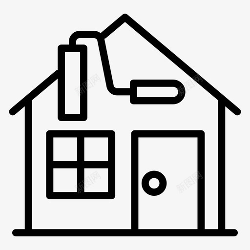 家居装修家居维修物业维修svg_新图网 https://ixintu.com 家居装修 维修 家居 物业 房地产 轮廓 图标