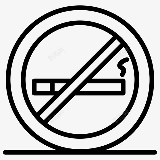 禁止吸烟戒烟设置探险和徒步路线矢量图标svg_新图网 https://ixintu.com 禁止 吸烟 戒烟 设置 探险 徒步 路线 矢量 矢量图 图标