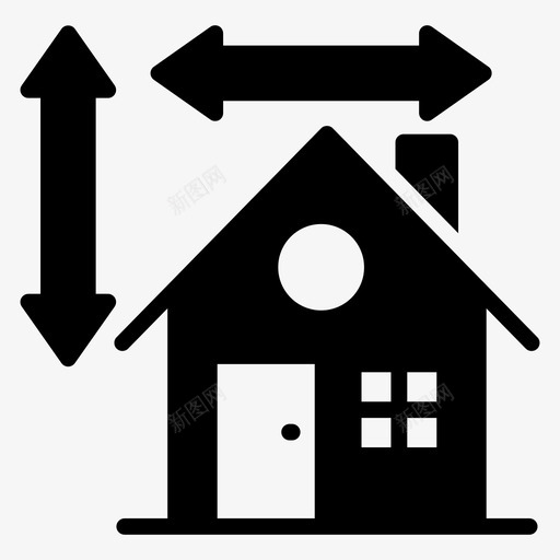 家居测量家居尺寸物业测量svg_新图网 https://ixintu.com 家居 测量 房地产 尺寸 物业 实体 实体图 图标