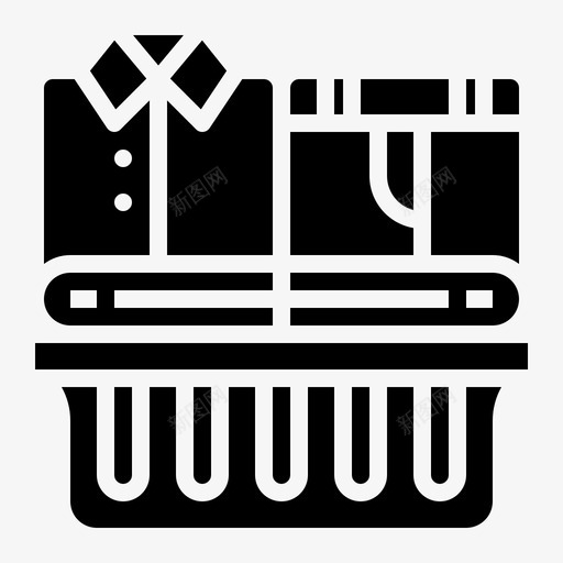 叠衣服篮子洗衣svg_新图网 https://ixintu.com 衣服 洗衣 篮子 穿送 固体 图标