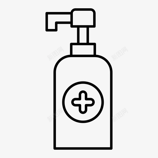 消毒液清洁洗手液svg_新图网 https://ixintu.com 消毒液 清洁 洗手 清洗