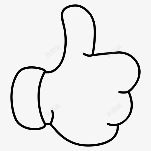 竖起大拇指手势手势指示器svg_新图网 https://ixintu.com 手势 竖起 大拇指 指示器 信号 拇指 向量 图标