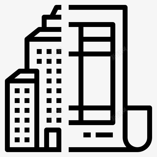 建筑估计器计算施工svg_新图网 https://ixintu.com 建筑 估计 施工 计算 估算 轮廓 图标