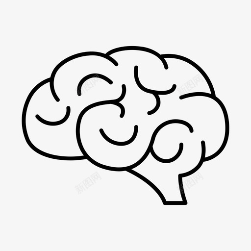 脑神经学神经科学svg_新图网 https://ixintu.com 脑神经 神经学 神经科学 器官 神经系统