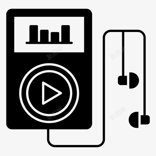 mp3播放器音频音乐ipodsvg_新图网 https://ixintu.com 播放器 音乐 音频 便携式 设备 一组 多媒体 图示 矢量 矢量图 图标
