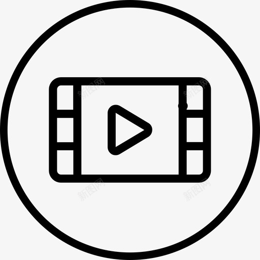 发视频icon2xsvg_新图网 https://ixintu.com 视频