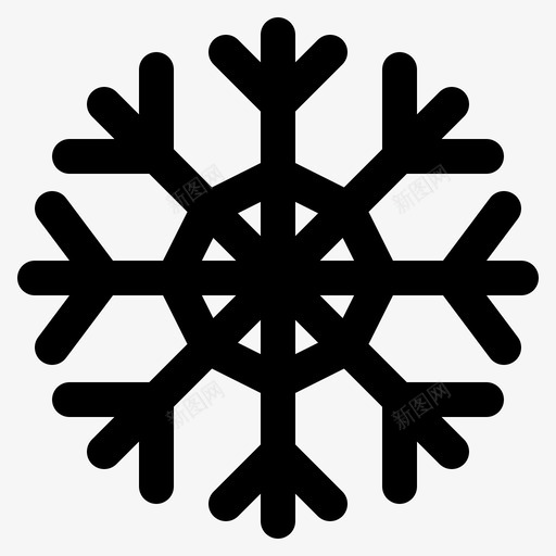 雪圣诞节新年svg_新图网 https://ixintu.com 圣诞节 新年 雪晶 冬天