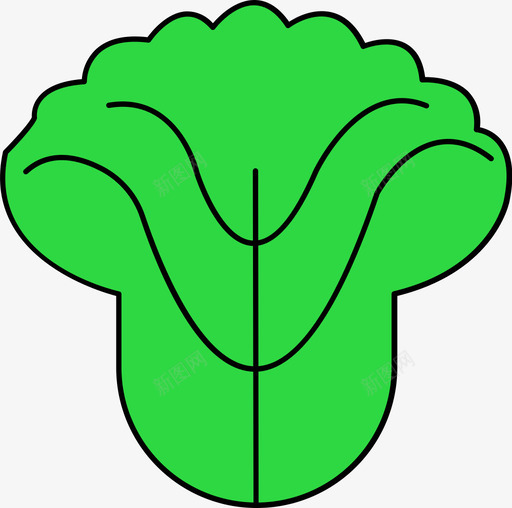 青菜svg_新图网 https://ixintu.com 青菜 填充 线性 扁平 简约