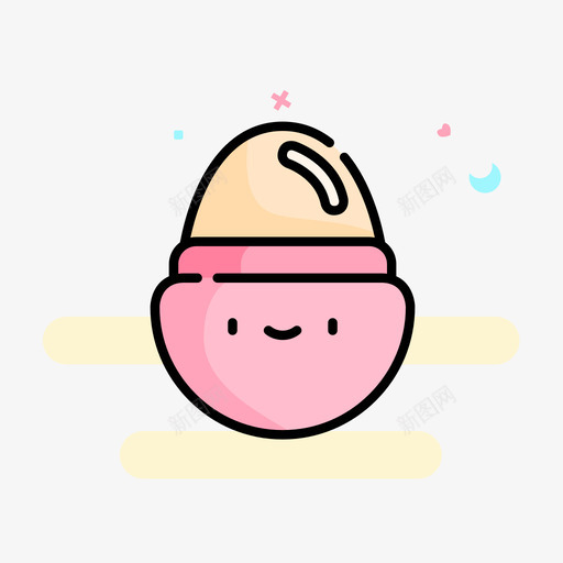 美妆蛋svg_新图网 https://ixintu.com 美妆 填充 多色 可爱 精美