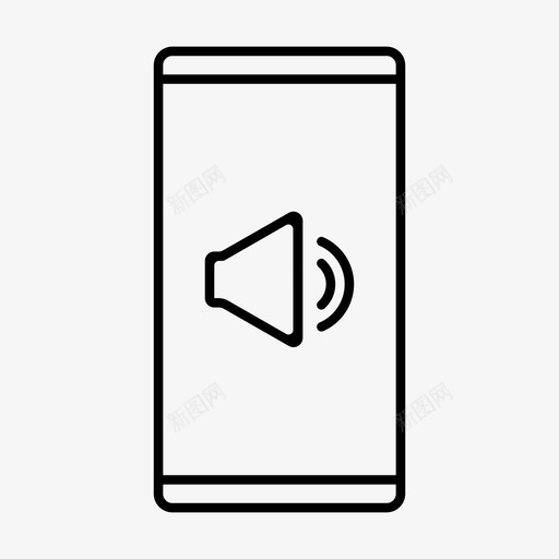 屏幕上的声音音频手机svg_新图网 https://ixintu.com 屏幕 幕上 声音 音频 手机 电话 电话铃 铃声 音量 移动 功能