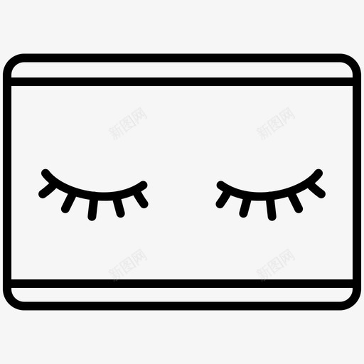 假睫毛美容化妆品svg_新图网 https://ixintu.com 睫毛 美容 美容化妆 化妆品 化妆 轮廓