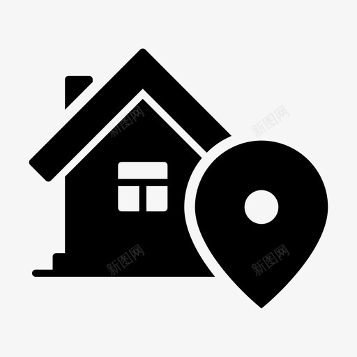 家庭位置全球定位系统地图标记svg_新图网 https://ixintu.com 家庭 位置 地图 全球定位 系统 标记 别针 导航 房地产 符号