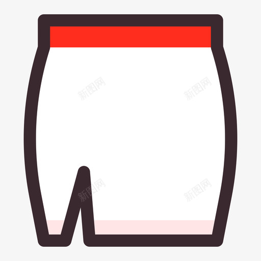 包臀短裙svg_新图网 https://ixintu.com 包臀 短裙 填充 扁平 多色 简约
