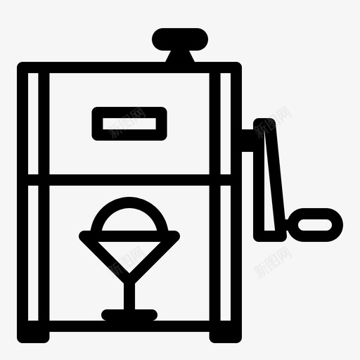 碎冰机假日刨冰svg_新图网 https://ixintu.com 碎冰机 刨冰 假日 夏天
